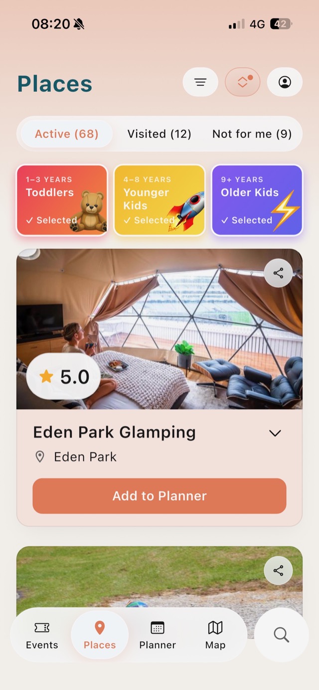 MyCityKids places list